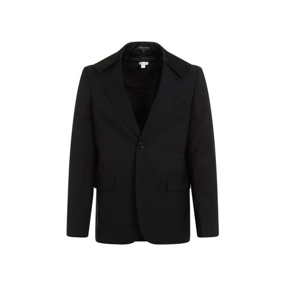 Men's Black Wool Jacket - Picture 1 of 4